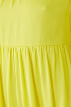 Thea Blouson-Sleeve Mini Dress